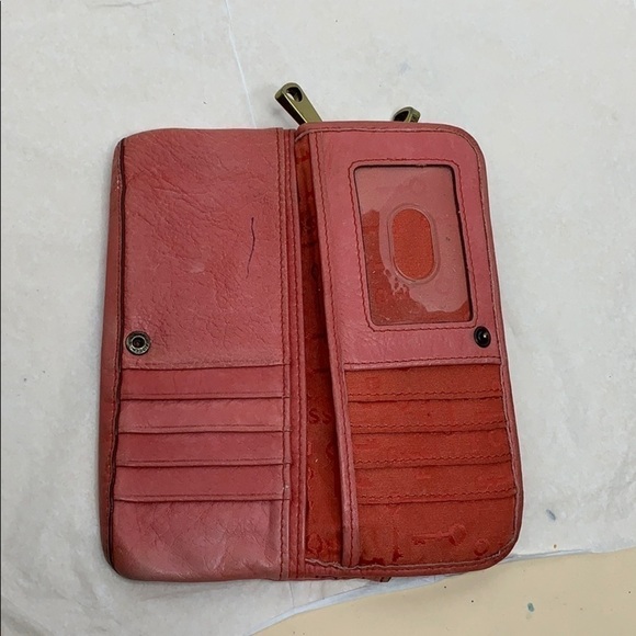 Fossil Explorer Wallet / clutch in red - Picture 3 of 8